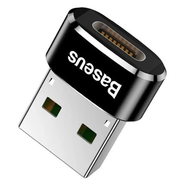 BASEUS USB-C - Musta - USB-liitin USB-C:hen