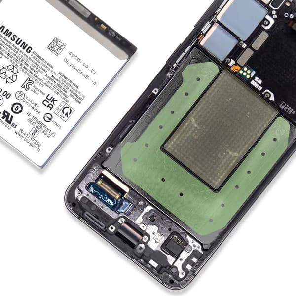 Batterilim för Samsung Galaxy S24 Solid Fixering Original Samsung Svart Svart