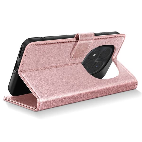 Xiaomi Redmi Note 15 Pro Plus 5G Chesterfield Plånboksfodral Ställfunktion Rosa Ros