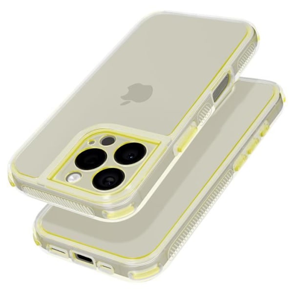 Skal till iPhone 16 Pro Max - AVIZAR - Gul förstärkta stötfångarhörn Gul