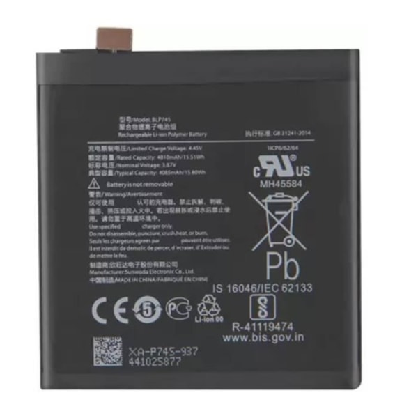 Internt batteri Oneplus 7T Pro 4085mAh 100 % kompatibel erstatter BLP745