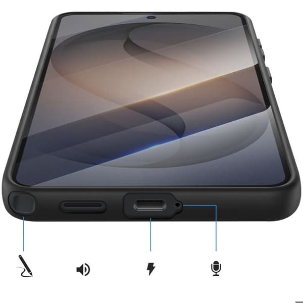 Silicone Cover til Galaxy S26 Ultra i Robust Sort Svart