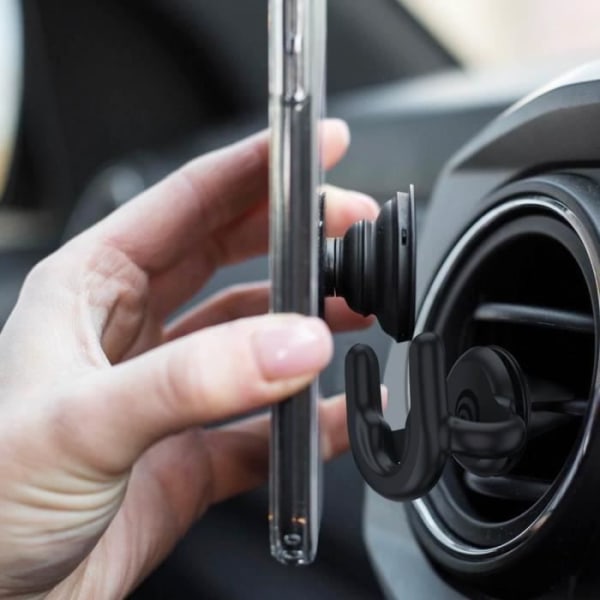 Support til bil PopSocket til PopGrip luftventil Pop Mount Sort