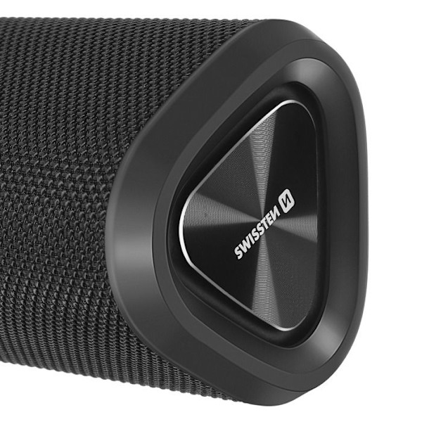 Bluetooth-högtalare 15W Autonomi 10h IP55 Kabel och Handrem ingår Swissten Svart