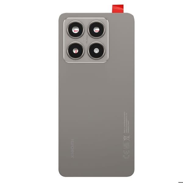 Bagglas - Xiaomi 14T - Original - Grå - Forenklet installation Grå