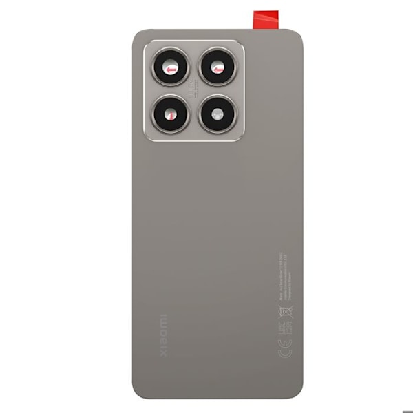 Takakansi Xiaomi 14T Alkuperäinen Huoltopaketti Xiaomi Harmaa Grå