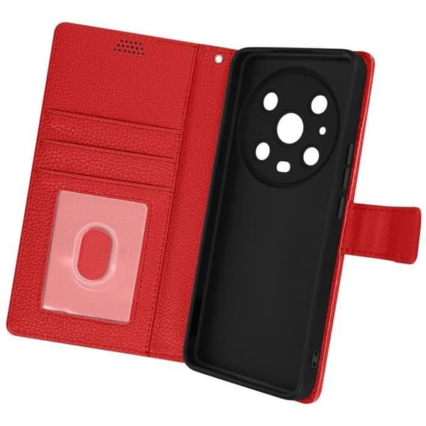 Cover - AVIZAR - Honor Magic4 Pro - Rød - Video Stand Wallet Röd
