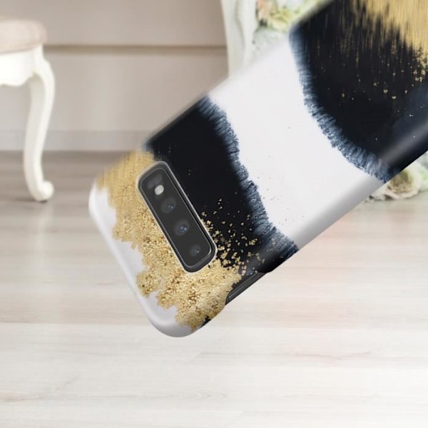 Coque Galaxy S10 Glänsande Lakrits Resistenta Lyxdesign Ideal of Sweden Gul