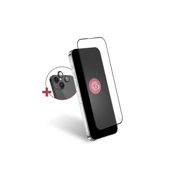 Härdat glaspaket + Forceglass linskamera iPhone 15 Transparent