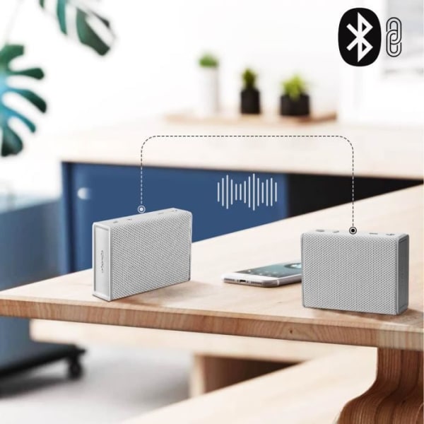 Kompakt Bluetooth-högtalare Certifierad IPX5 5H batteritid Urbanista Sydney vit