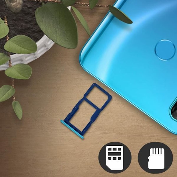 SIM-kortti- ja Micro SD-korttipaikka - Huawei - P30 Lite - Helppo asennus - Sininen väri - 100% yhteensopiva Blå