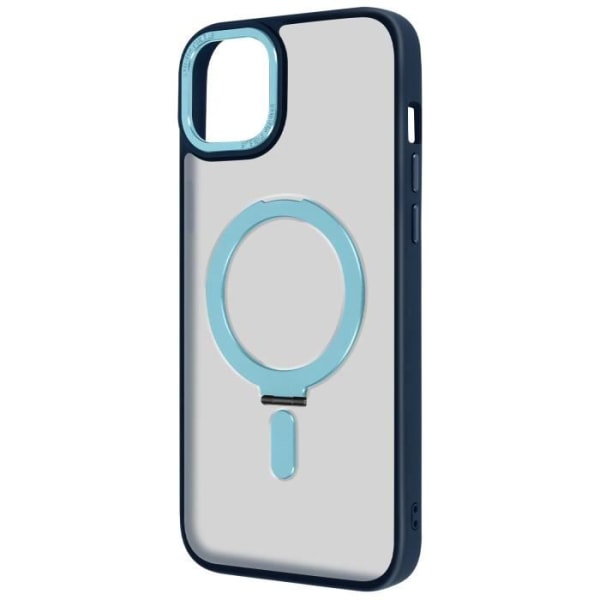 Coque - MagSafe - iPhone 15 - Silikon Gel - Magnetring - Videostöd Himmelsblå