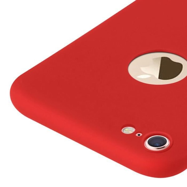 Forcell iPhone 6 etui, iPhone 6S etui Soft Touch Silikone Fleksibel Gel - Rød Röd