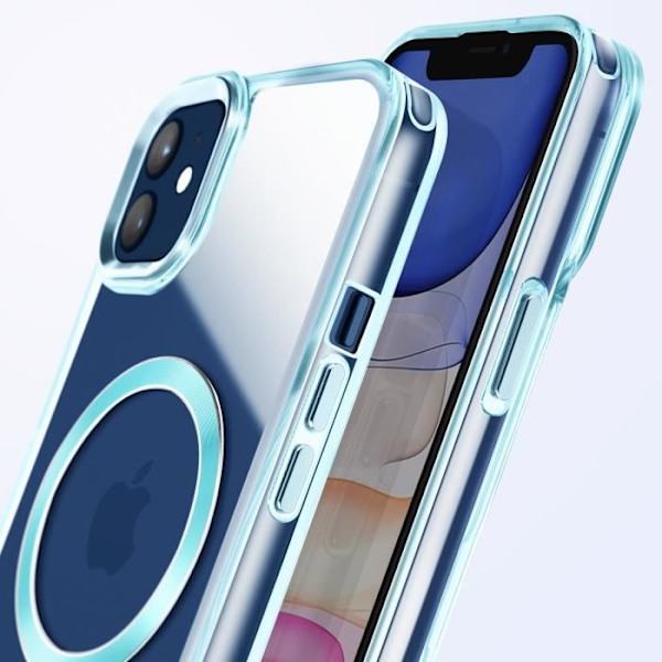 Coque MagSafe til iPhone 11 Bag Glas Farve Blå Blå