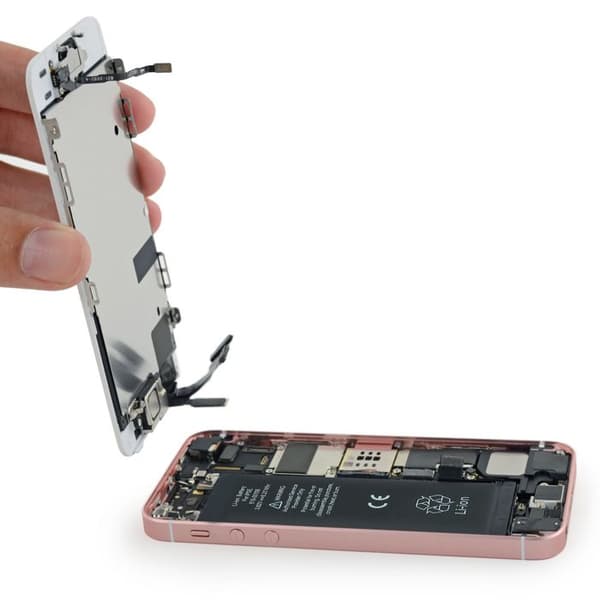 Ersatzbatteri til iPhone SE Li-ion 1624 mAh Sort Svart