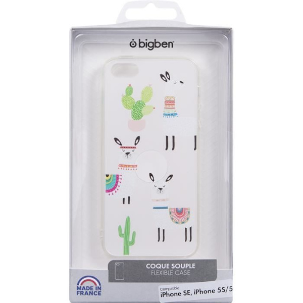 Blødt gennemsigtigt Llama etui til iPhone 5/5S/SE