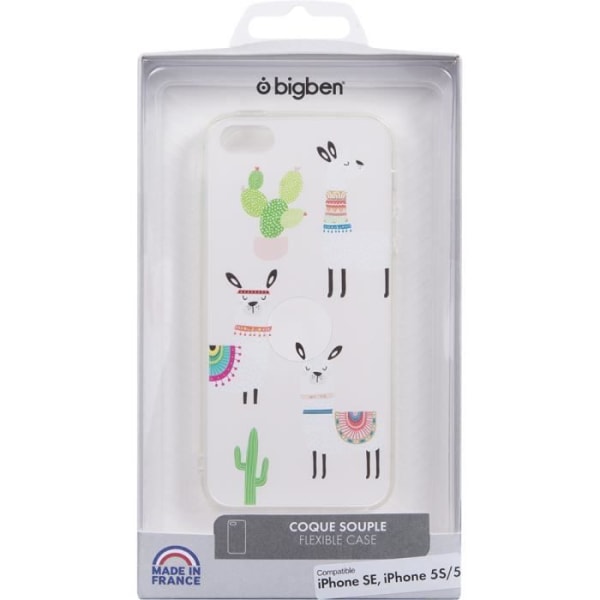 Llama transparent mjukt fodral för iPhone 5/5S/SE