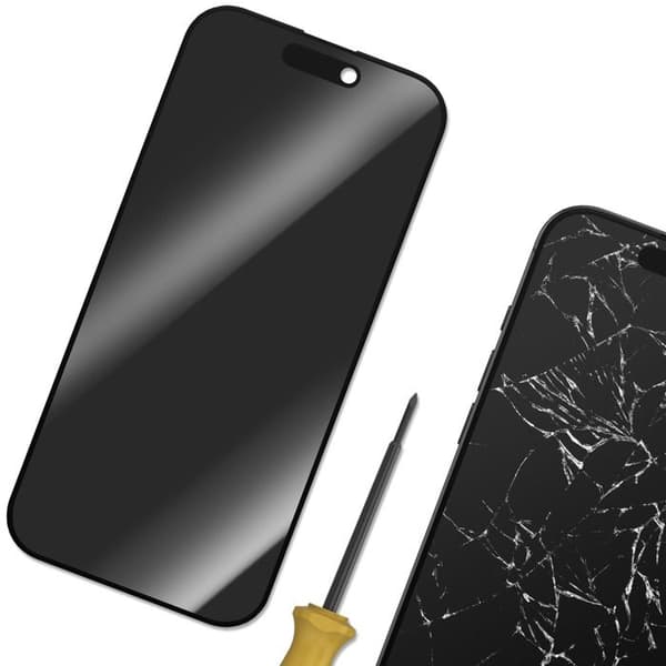 LCD fuldskærm + berøringsglas til iPhone 16 Pro In-Cell kvalitet sort Svart