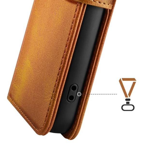 Columbia Wallet Case til iPhone 17. udgave med Støttefunktion Zanaé Lys Brun brun