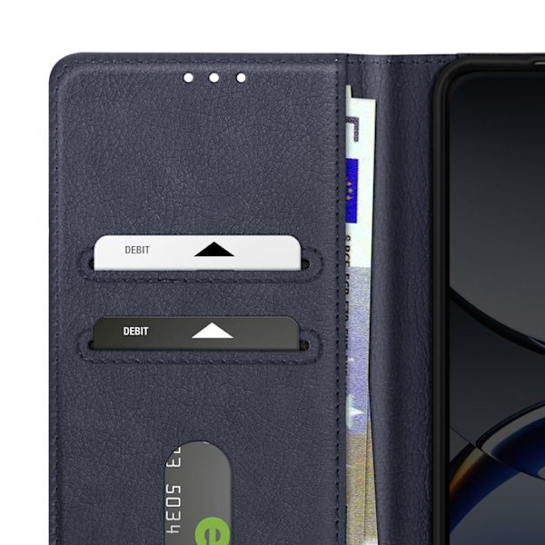 Oppo Find X8 Pro Kläppfodral med Plånbok och Videostöd Blå Natt Blå