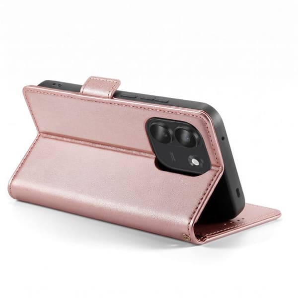 Pungetui til Redmi Note 17 Pro Max Smart Book Serie med Støtte i Rose Guld Roséguld