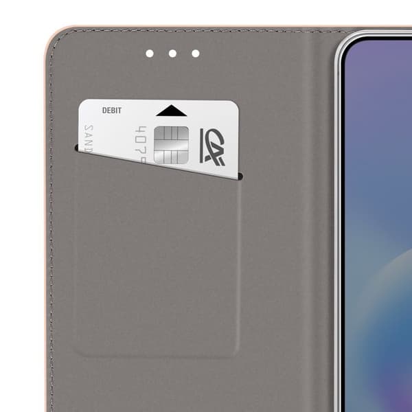 Texturerad Streckfodral för Galaxy A57 med Stöd och Guld Kortfack Gul