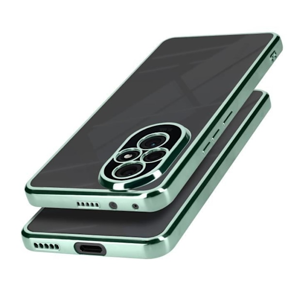 Etui til Honor 200 Transparent Back Contour Chrome Effect Green Grön