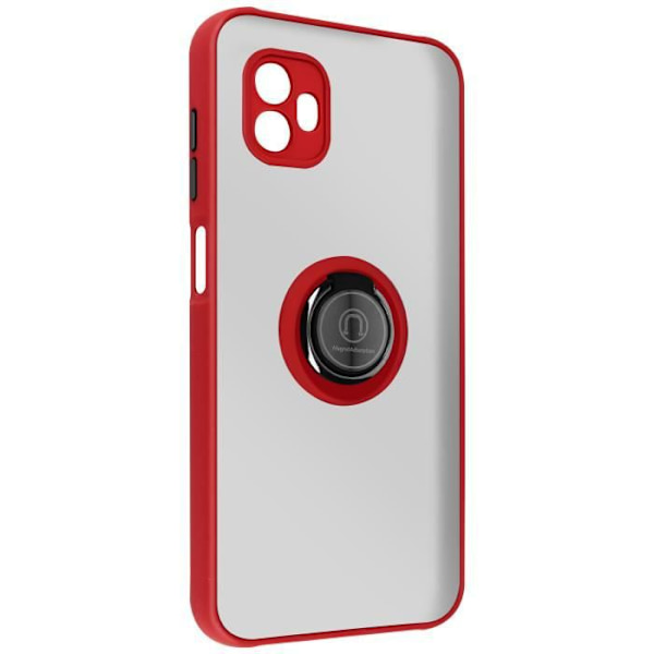Samsung Xcover 6 Pro - ILMOITUS - Kaksoismateriaali - Metallinen rengas - Punainen