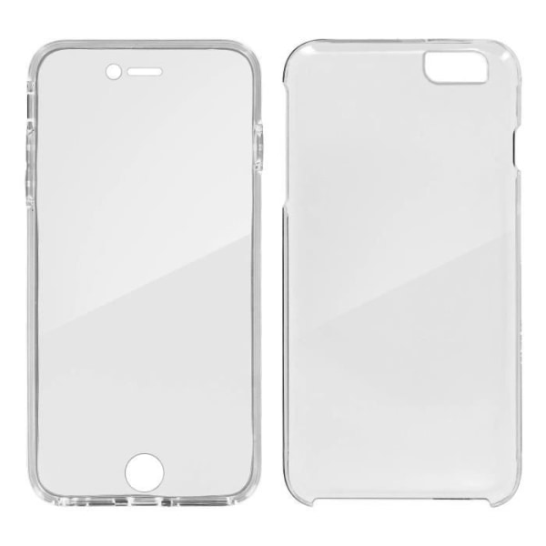 Full Body Hard Edessä Takakuori iPhone 6 plus / 6s plus - Läpinäkyvä Transparent