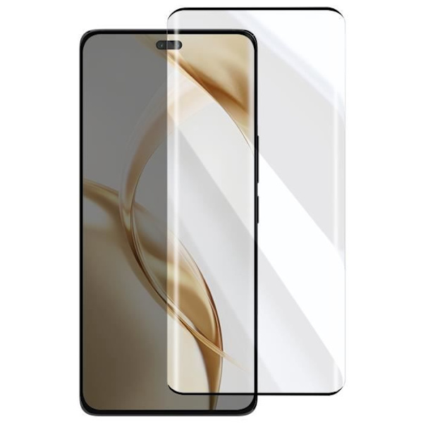 Härdat glas - AVIZAR - Honor 200 Pro - 9H Anti-Scratch - Självhäftande kant - Stötskydd Svart