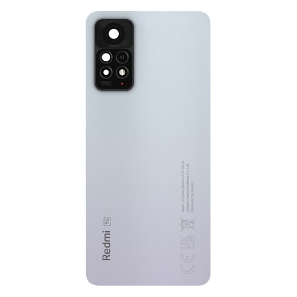 Bakglas för Xiaomi Redmi Note 11 Pro 5G Original Service Pack Xiaomi Vit Vit