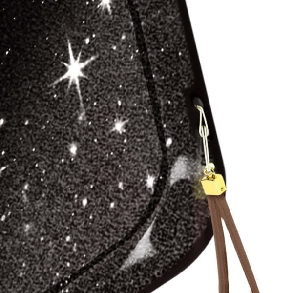 Glitter kotelo Samsung Galaxy S23 Plus puolijäykkään Spark Case mustalle