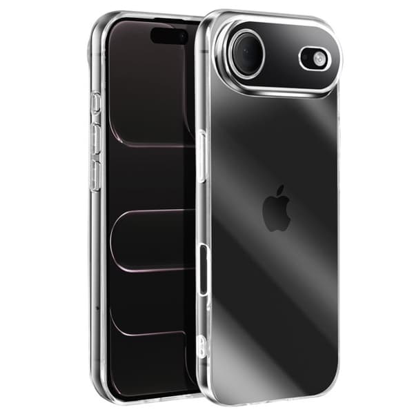 Cover - ADVARSEL - iPhone Air - Blød - Silikone - Gennemsigtig Vit