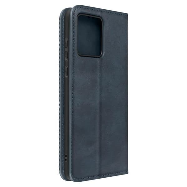 Etui til Motorola Moto G84 Wallet Checkerboard Pattern Geo Collection Midnight Blue Blå