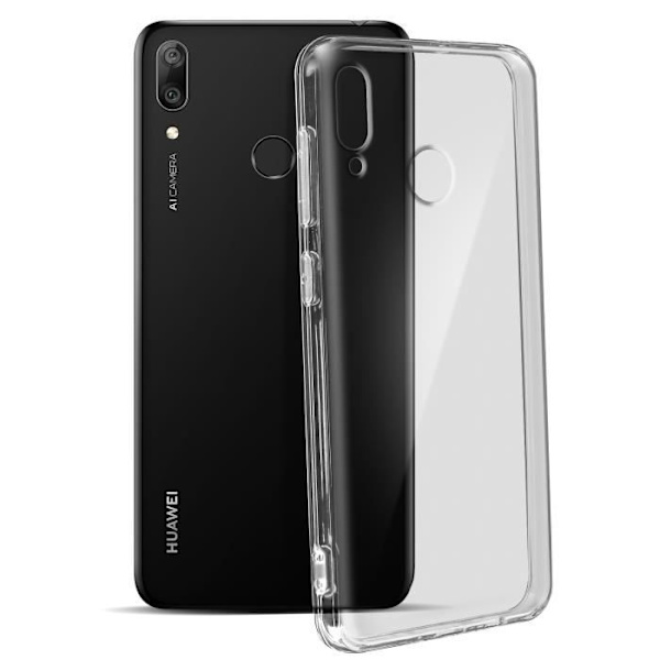 Coque - MOCCA - Huawei Y7 2019 - Hårdført Beskyttelse - Stødabsorberende - Transparent Hvid Transparent, vit