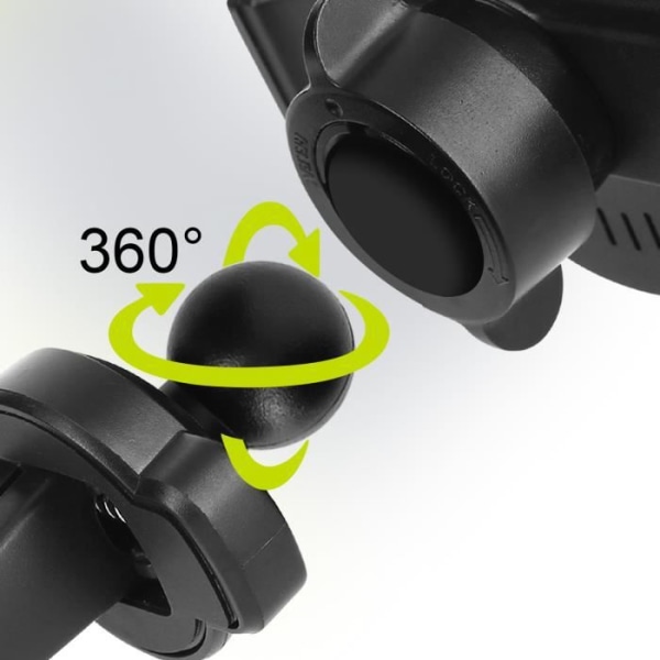 Muvit Universal Bilhållare med MagSafe Fack 360° Rotation Svart