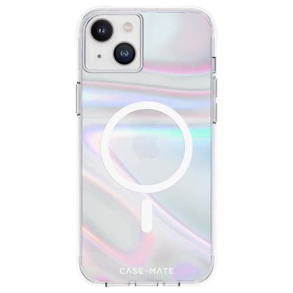 Case-Mate Soap Bubble MagSafe - Cover til iPhone 14 Plus (Iridescent) - 0840171719789
