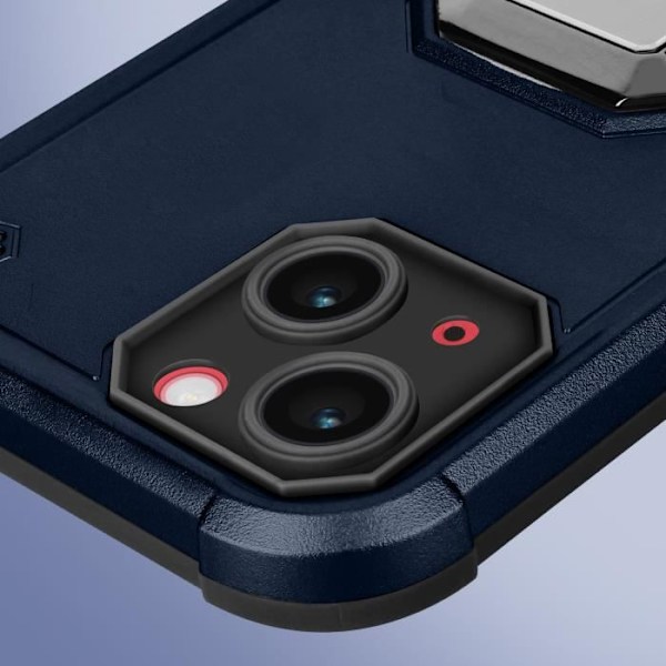 AVIZAR Stötsäkert skyddsfodral till iPhone 14 - Blå - Magnetisk ringhållare Blå