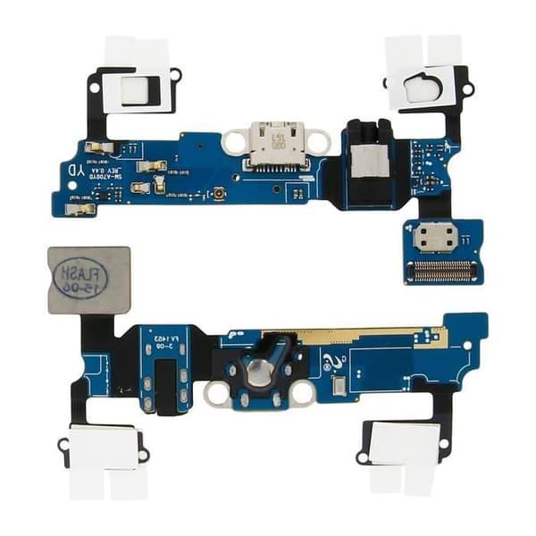 Oplader stik - AVIZAR - Samsung Galaxy A7 - Micro-USB - Jack 3.5 - Sort Svart