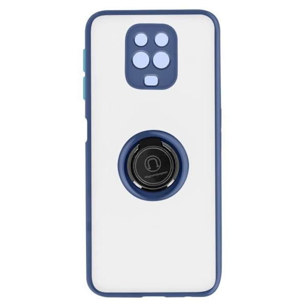 Coque - Xiaomi - Redmi Note 9 Pro Max / 9 Pro / 9S - Metallring - Stöttålig - Mjuk Blå