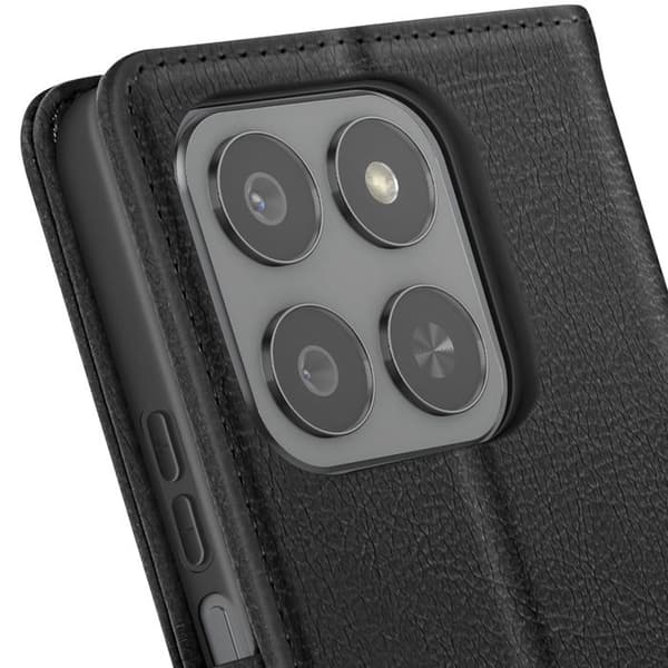 Pungetui - AVIZAR - Honor 400 Smart - Sort - Grainet - Ståfunktion Svart