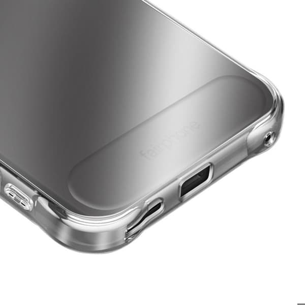 Skyddspaket - AVIZAR - Fairphone 6 - Silikonfodral - 2 Härdat Glas - Transparent Vit