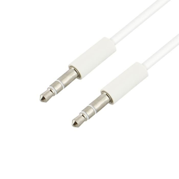 AVIZAR-lisääänikaapeli - 3,5 mm jakki - 1 m - valkoinen