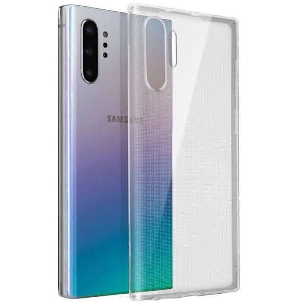 Coque - ILMOITTAA - Galaxy Note 10 Plus - Silikoni Geeli - Erittäin ohut - Läpinäkyvä Vit