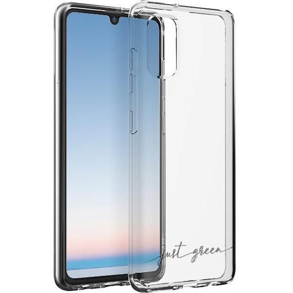 Gennemsigtigt genanvendeligt etui til Samsung G A41 Just Green