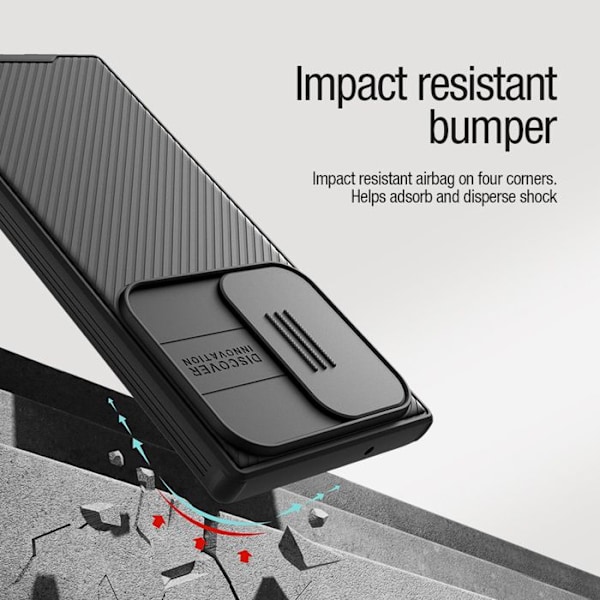 Coque til Samsung Galaxy S23 Ultra Hård Magnetisk CamShield PRO Nillkin Sort Svart