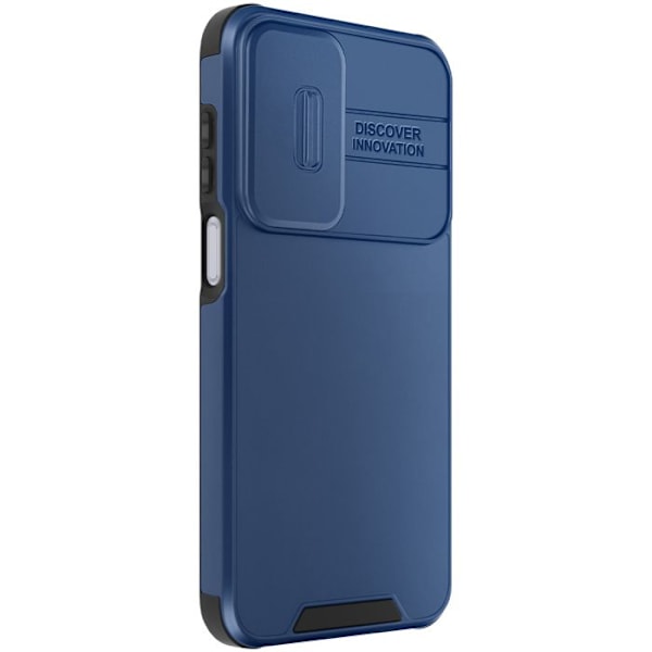 Coque för Samsung Galaxy A16 Stötabsorberande Skjutbar Kameraskydd Blå Natt Blå