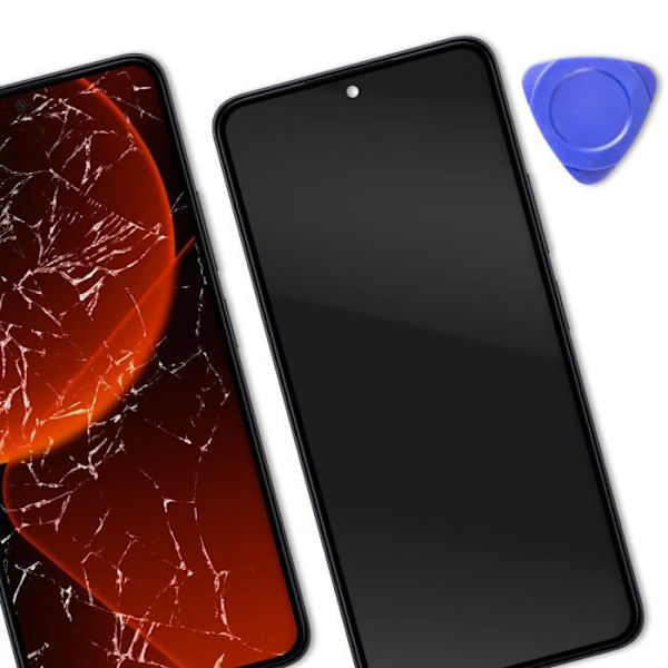 Näyttö Xiaomi 13T ja 13T Pro LCD + kosketuslasi + musta runko - Xiaomi Svart