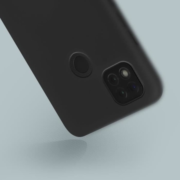 Xiaomi Redmi 9C Halvstyv Gel Silikonfodral med handledsrem Svart Svart