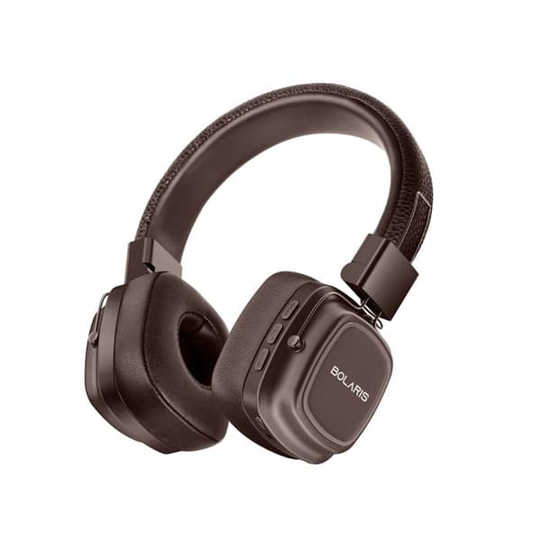 Stereo headset - Portland - Bluetooth 5.3 - Brun - Lång batteritid - Inbyggd mikrofon brun